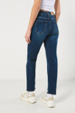 Jean mom fit tiro super alto