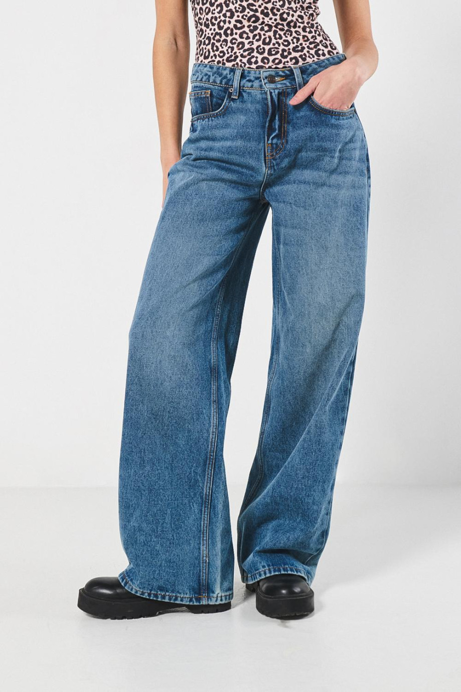 Pantalon Jean Open Leg