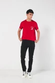 Jean ceñido skinny negro con tiro bajo y bolsillos