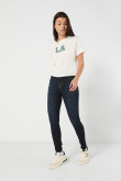 Jean jegging super alto azul intenso