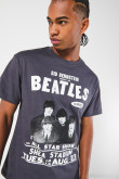 Camiseta manga corta con estampado en frente de Beatles