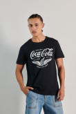 camiseta-cuello-redondo-unicolor-con-diseno-de-coca-cola