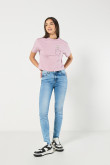 Camiseta de Pinky y Cerebro lila clara crop top