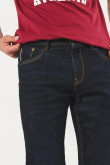 Jean azul skinny tiro bajo con ajuste ceñido y bolsillos