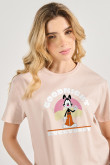 Camiseta unicolor crop top con diseño de Animaniacs