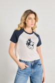 Camiseta ranglan manga corta de la bella durmiente de Disney