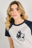 Camiseta ranglan manga corta de la bella durmiente de Disney