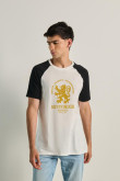 Camiseta manga ranglan corta unicolor de Harry Potter