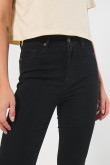 Jean jegging super tiro alto negro