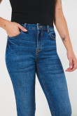 Jean azul oscuro jegging con ajuste ceñido y tiro alto