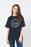 Camiseta oversize azul intensa manga corta de Harry Potter