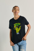 Camiseta unicolor manga corta con diseño de Reptar