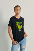 Camiseta unicolor manga corta con diseño de Reptar