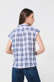 BLUSA CAMISERA HOMBRO RODADO