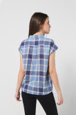 BLUSA CAMISERA HOMBRO RODADO