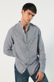 Camisa cuello neru manga larga en slim fit