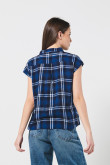 BLUSA CAMISERA HOMBRO RODADO