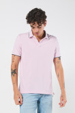 camiseta-polo-unicolor-con-manga-corta-y-botones-en-frente