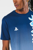 Camiseta manga corta con estampado en frente de Play Station