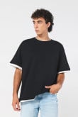 camiseta-unicolor-para-hombre-oversize-contrastes-en-mangas-bajo-y-cuello