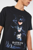 Camiseta manga corta con estampado de Batman.