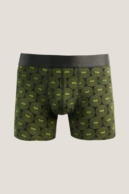 Bóxer largo-midway brief negro con diseños de Rick and Morty