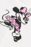 Medias cremas cortas con contrastes y diseño de Minnie