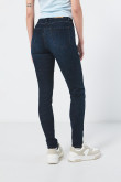 Jean Jegging tiro alto azul muy intenso