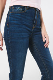 Jean Jegging tiro alto azul oscuro