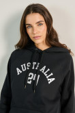 Buzo capota con estampado de Australia 24