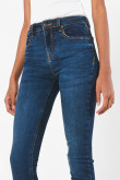 Jean jegging azul oscuro tiro alto con ajuste ceñido