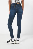 Jean jegging azul oscuro tiro alto con ajuste ceñido