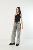 Pantalon jean palazzo