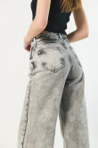 Pantalon jean palazzo