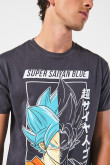 Camiseta manga corta con estampado en frente de Dragon Ball Super