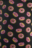 Bóxer negro brief-medio con diseños de donuts