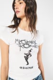 Camiseta crema de My Chemical Romance cuello redondo