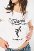 Camiseta crema de My Chemical Romance cuello redondo