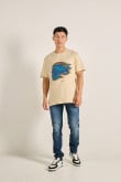 Camiseta oversize manga corta de Born Roads