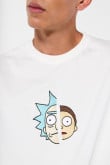 Buzo crema claro de Rick and Morty con cuello redondo