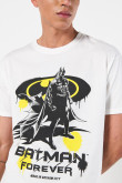 Camiseta manga corta con estampado de Batman.