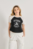 Camiseta ranglan manga corta de Slytherin Quidditch