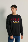 Sueter cuello redondo con estampado de Mickeys