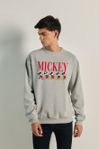 Sueter cuello redondo con estampado de Mickeys