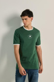 Camiseta de contrastes con estampado de golf