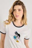 Camiseta de contrastes femenina de hora de aventura