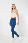 Jean jegging super alto azul medio