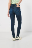 Jean jegging super alto azul oscuro