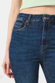 Jean jegging super alto azul oscuro