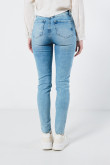 Jean jegging super tiro alto azul claro